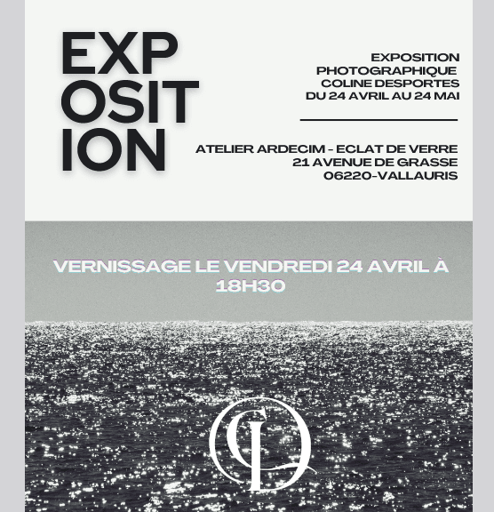 Poster announcing the 'Coupe des Portes' photographic exhibition, April 24 to May 24.