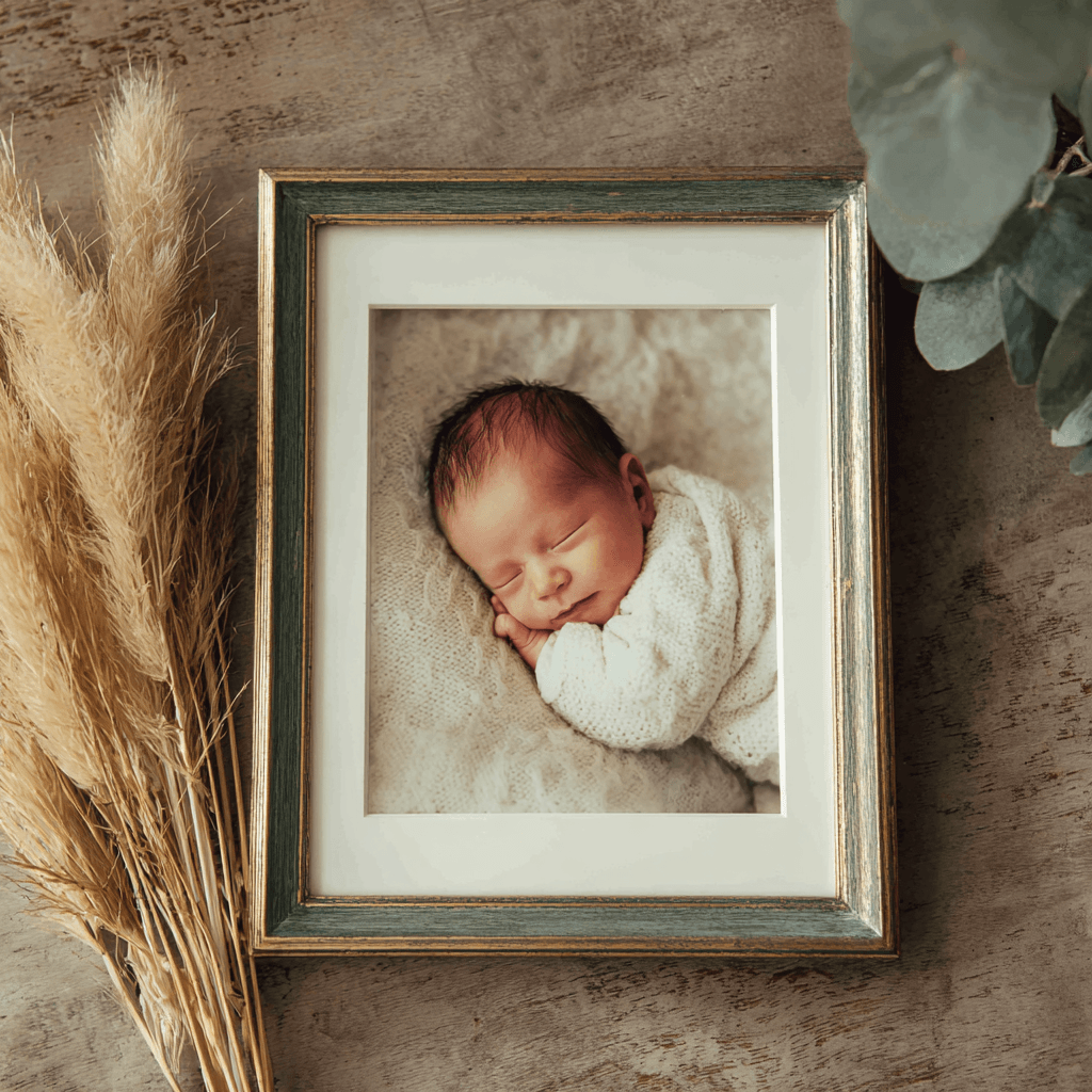 Cadre photo naissance personnalisé