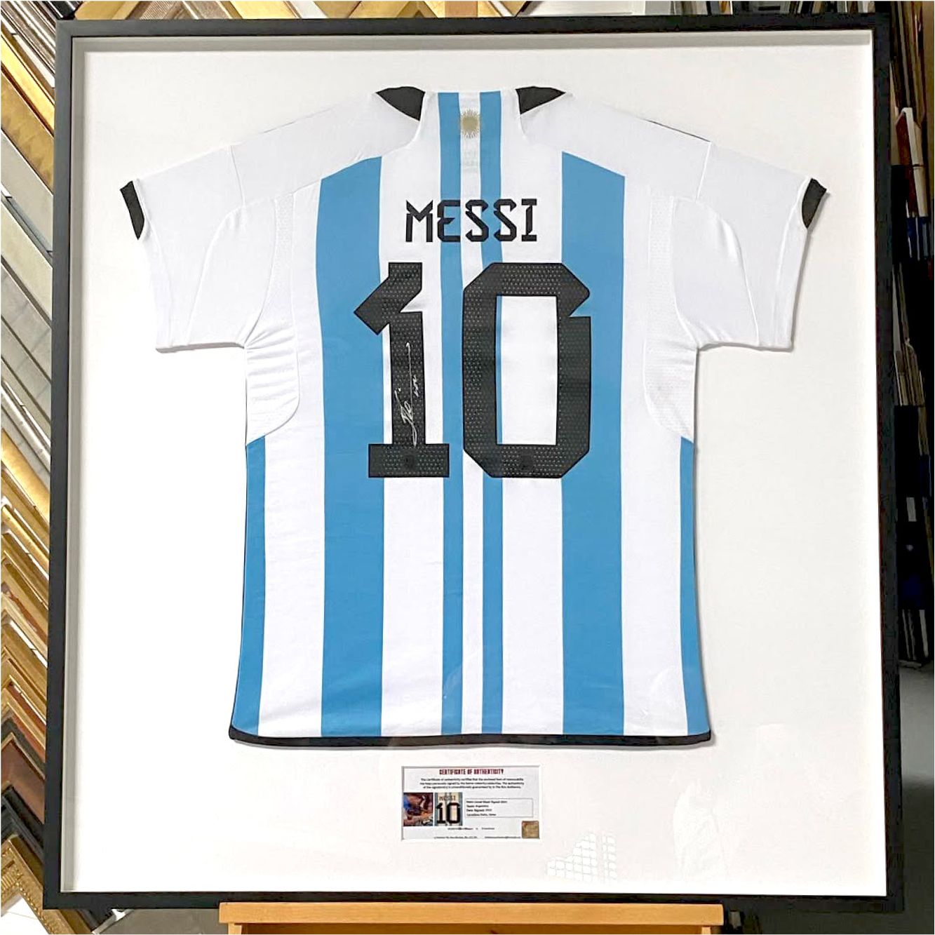 Encadrement maillot de foot Messi 10
