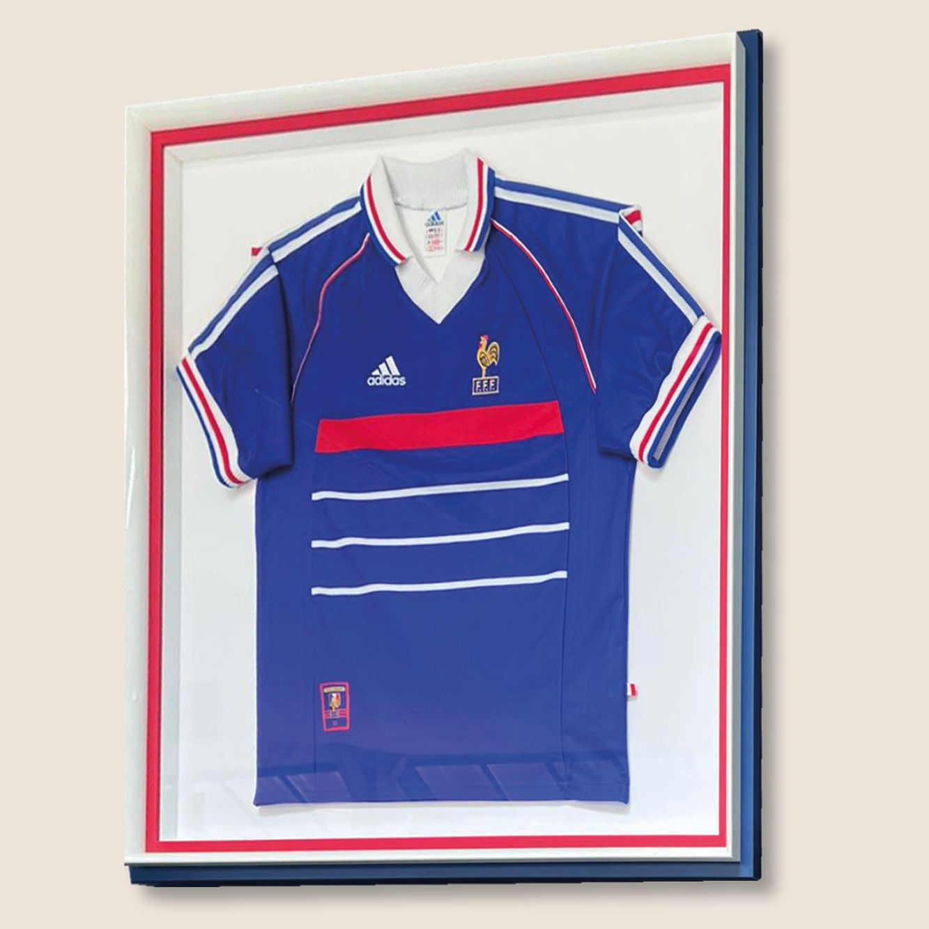 Encadrement maillot de foot France 98