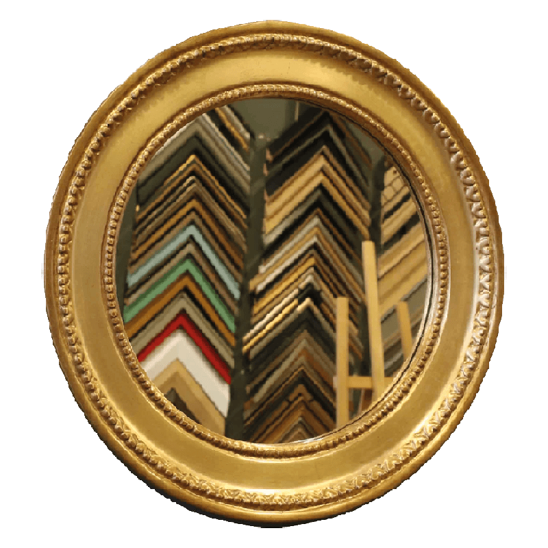 Encadrement sur mesure de miroir