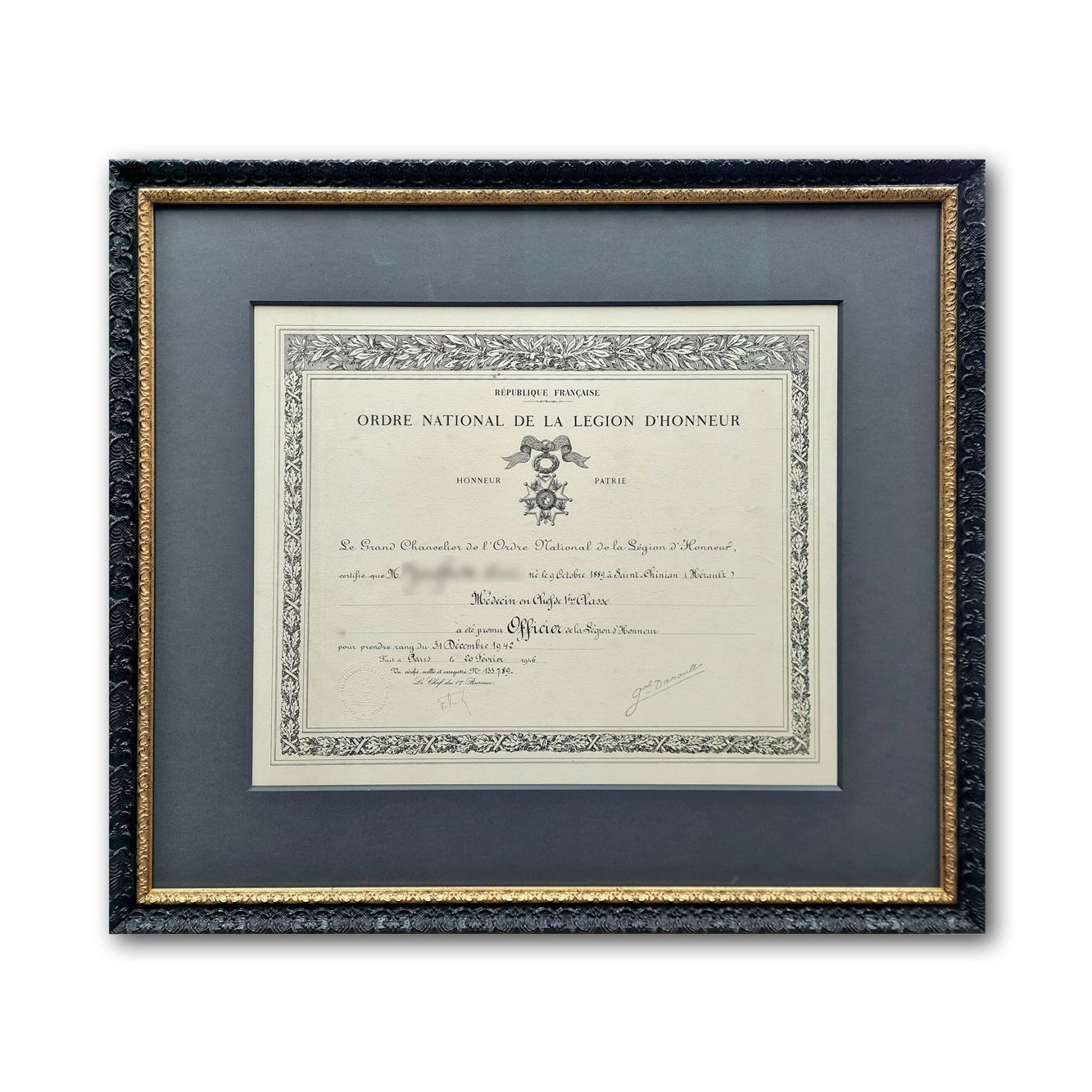 Encadrement diplôme